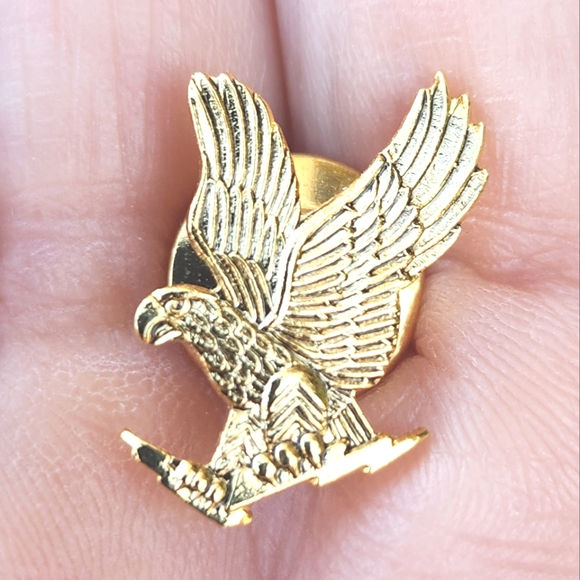 Nordstrom Jewelry Patriotic Swarovski Crystal Flag & Eagle Lapel Pins - Picture 4 of 5